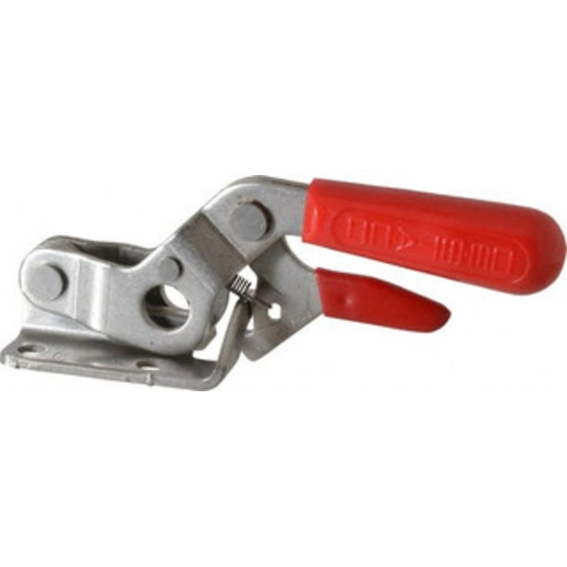 Destaco 2,000 Lb Capacity, Horizontal, U Hook, Flanged Base, Stainless Steel Pull Action Latch Clamp 2-1/2 Drawing Movement, 8.43 OAL, Threaded U Hook, Straight Handle 341-RSS – 03388048