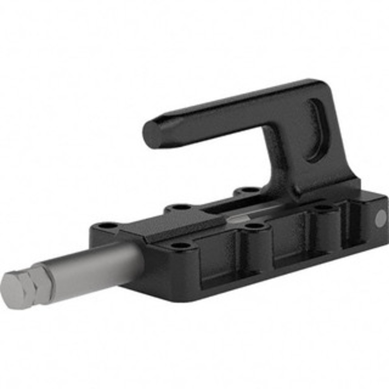 Destaco 3,960 Lb Load Capacity, Flanged Base, Carbon Steel, Standard Straight Line Action Clamp 6 Mounting Holes, 0.41 Mounting Hole Diam, 0.87 Plunger Diam, Straight Handle 95060 – 03933652