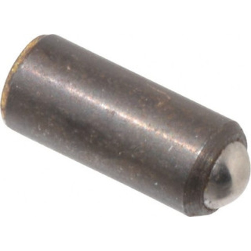 Gibraltar 0.284 Body Length x 1/8 Body Diam, 2 Lb Init to 5 Lb Final End Force, Steel Press Fit Ball Plunger 0.093 Ball Diam, 0.035 Max Ball Reach, +0.0010, +0.0020 Tolerance 10614 – 60931854