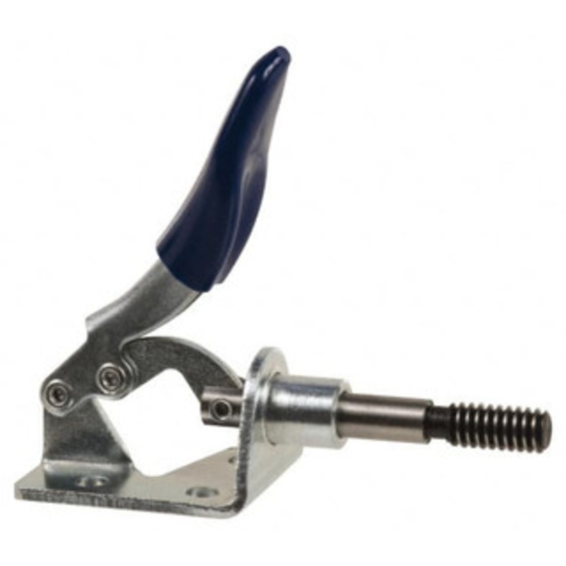 Gibraltar 100 Lb Load Capacity, Flanged Base, Carbon Steel, Standard Straight Line Action Clamp 3 Mounting Holes, 0.18 Mounting Hole Diam, 1/4 Plunger Diam, Thumb Handle GIB-PP-300-2 – 73952947