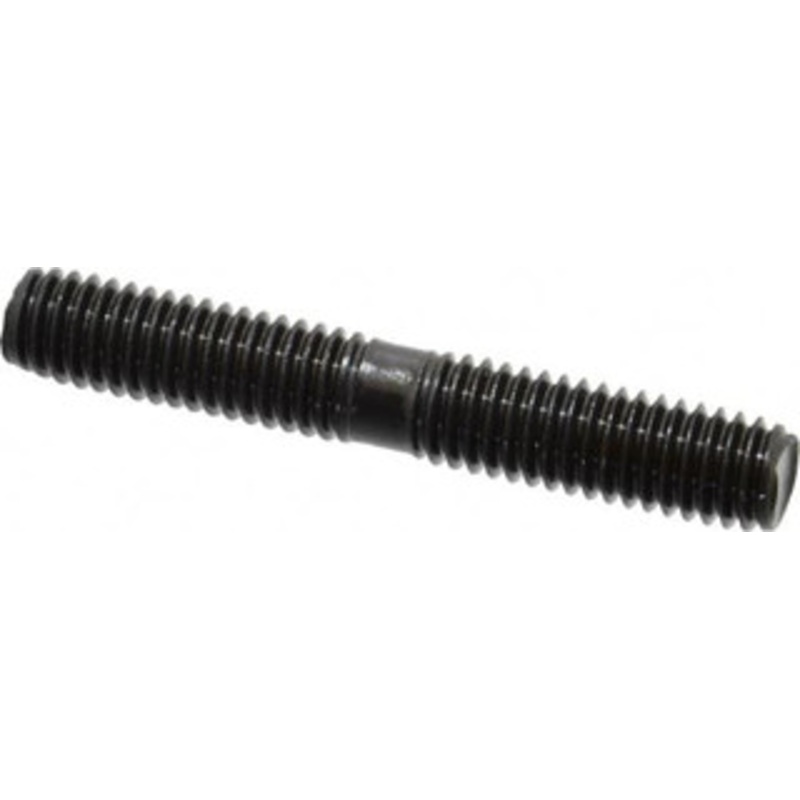 Gibraltar 3/8-16 2-1/2 OAL Equal Double Threaded Stud Alloy Steel, Black Oxide Finish, 1 Equal Thread Length 40503G – 74473497