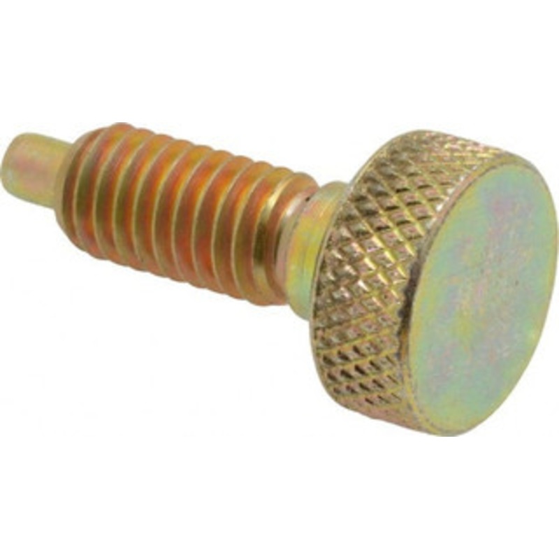 Gibraltar 3/8-16, 3/4 Thread Length, 0.185 Max Plunger Diam, 1 Lb Init to 8 Lb Final End Force, Knob Handle Plunger Knurled Knob, 0.94 Body Length, 3/4 Length Under Head/Shoulder, 0.218 Plunger Projection KNL-3-G – 04455374