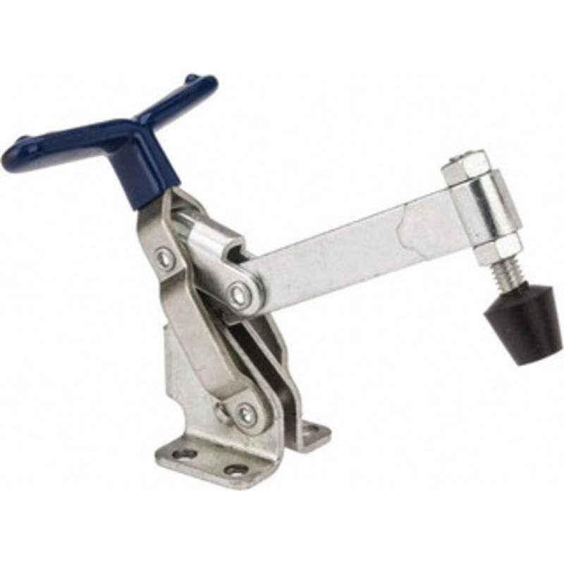 Gibraltar 475 Lb Holding Capacity, Vertical Handle, Manual Hold Down Toggle Clamp 62 Handle Movement, 115 Bar Opening, Solid Bar, Flanged Base, Carbon Steel GIB-U-102T-15 – 77864403