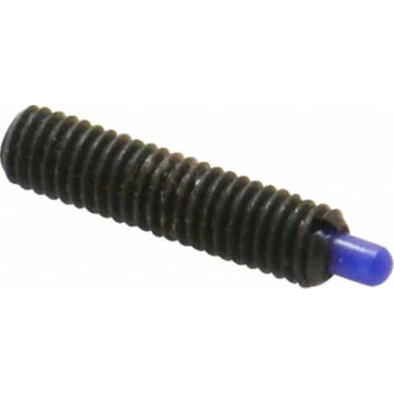 Jergens 10-32, 3/4 Thread Length, 1/8 Plunger Projection, Steel Threaded Spring Plunger 0.093 Max Plunger Diam, 3/4 Plunger Length, 2.9 Lb Init End Force, 11.1 Lb Final End Force, 3/32 Hex 30423 – 82411554