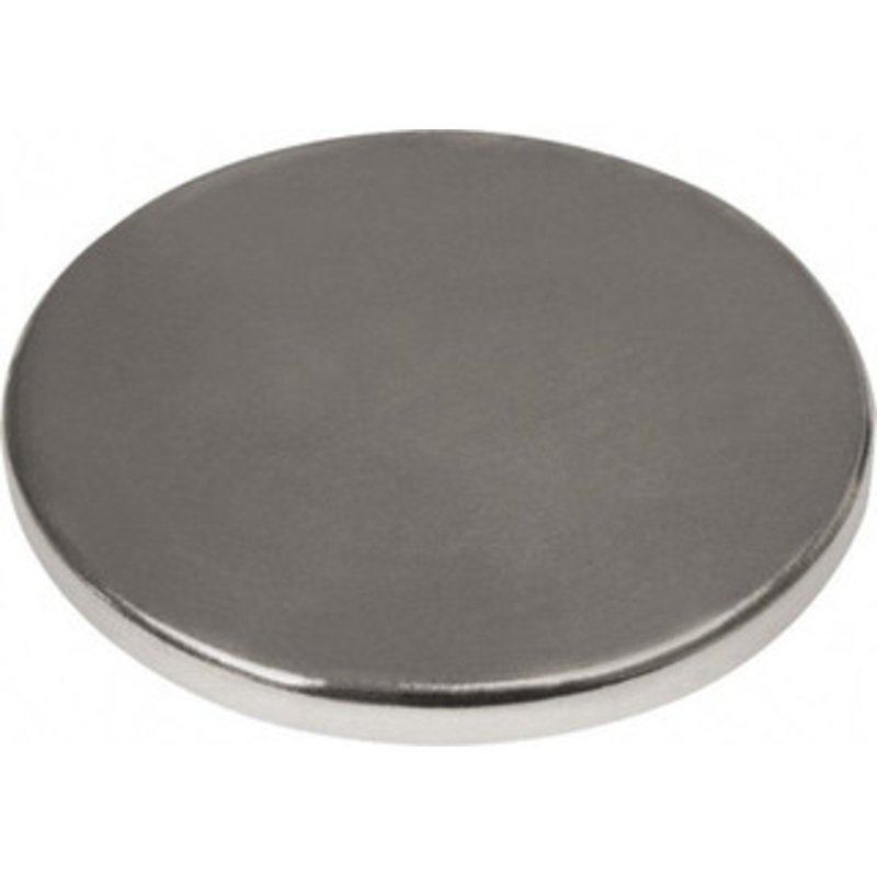 Mag-Mate 3/4 Diam x 1/16 High Neodymium Rare Earth Magnet 15.3 Lb Max Capacity, 180F Max, Nickel Plated CMP7506P1N42 – 39158498