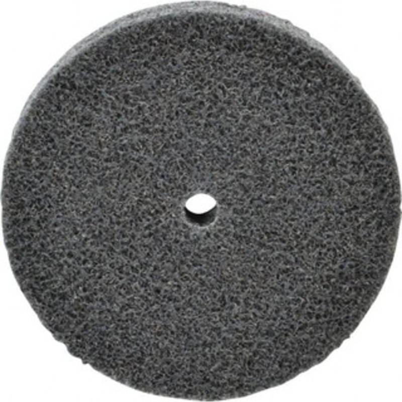 3M 3 Diam, 1/2 Face Width, 1/4 Center Hole, Fine Grade, Silicon Carbide Deburring Wheel Unitized, Soft Density 2 Grade, 10,000 RPM 7000045925 – 01175223