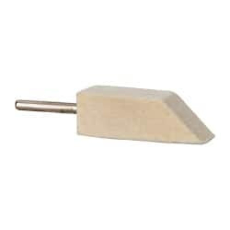 Made in USA 1/2 Diam 1/8 Shank Diam Medium Density Taper Shaped Mounted Bob 1/2 Head Length, 1-1/2 Shank Length, Wool Felt 288-4635 – 00066373