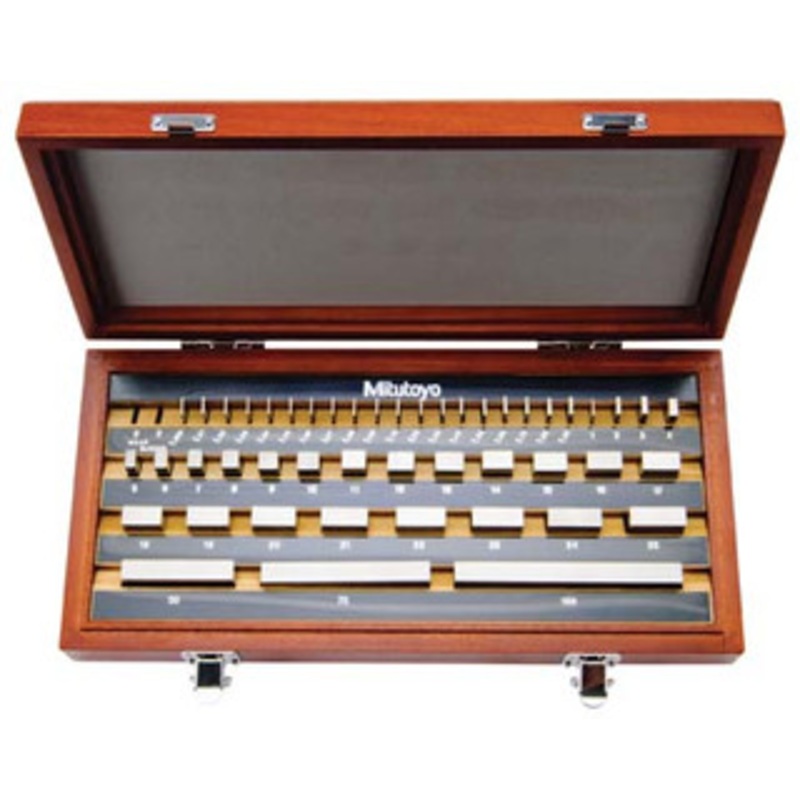 Mitutoyo 1mm Base Block Set, Rectangular, Steel, 56 pc, Grade AS-1, Series 516 – 516-955-26