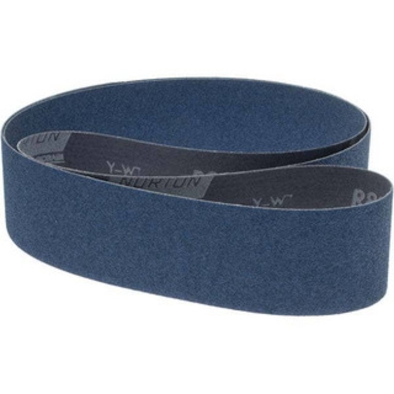 Norton 2 Wide x 60 OAL, 80 Grit, Zirconia Alumina Abrasive Belt Zirconia Alumina, Medium, Coated, Y Weighted Cloth Backing, Dry, Series R821 78072727121 – 00466763