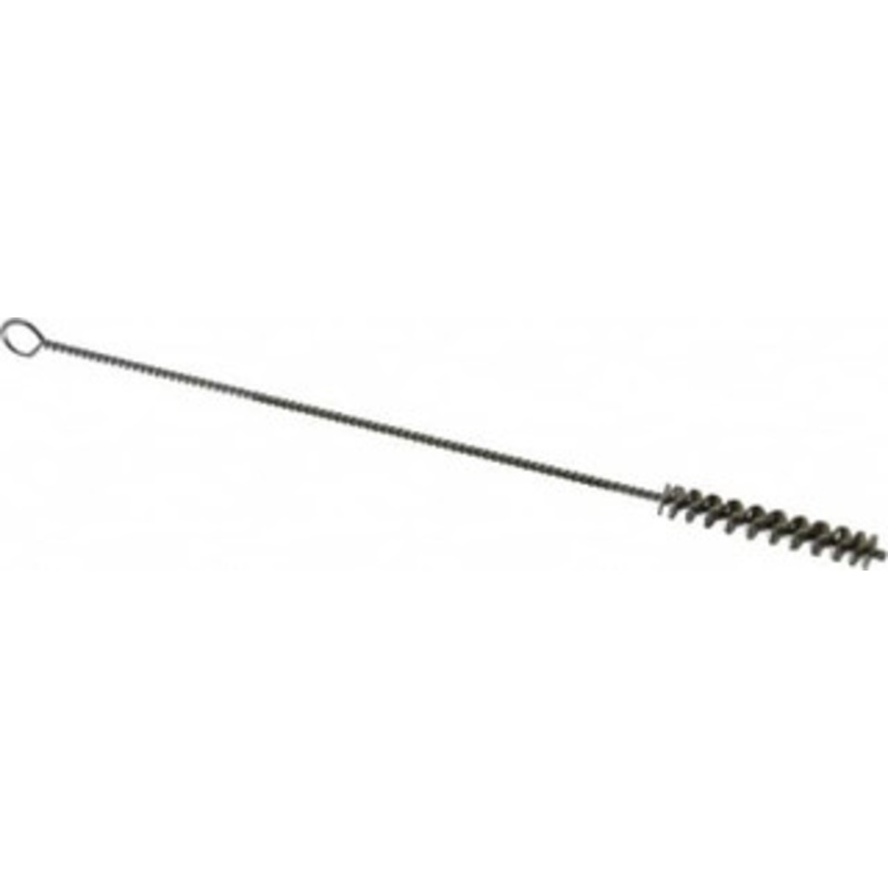 PRO-SOURCE 1-1/2 Long x 1/4 Diam Stainless Steel Twisted Wire Bristle Brush Single Spiral, 7 OAL, 0.005 Wire Diam, 0.085 Shank Diam 05026 – 03716008
