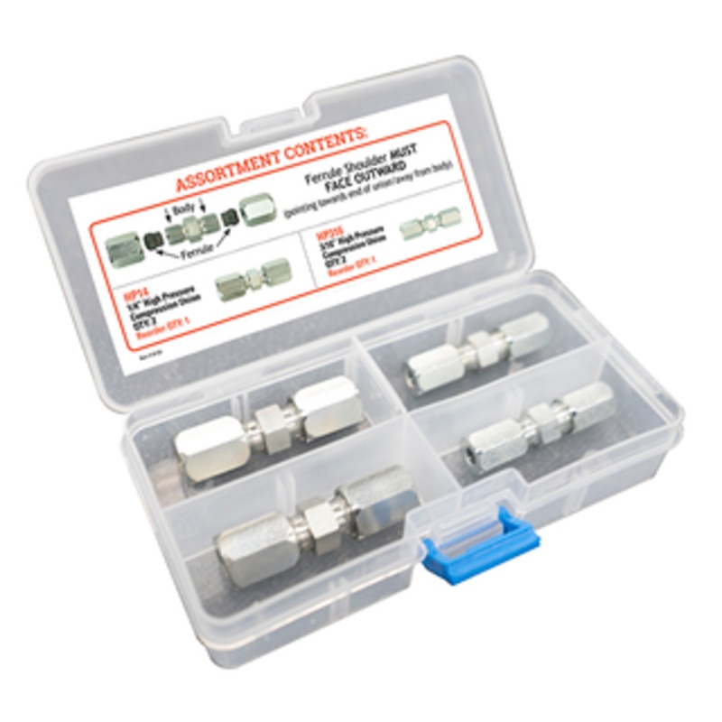S.U.R.&R. High Pressure Compression Union Assortment – HP200 – SRRHP200