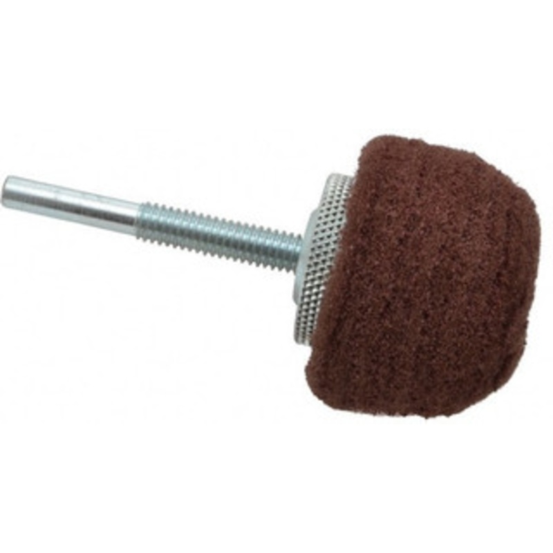 Superior Abrasives 2 Diam x 2 Thick, Mounted Polishing Wheel Fine Grade, 1/4 Shank Diam 30607 – 00094235
