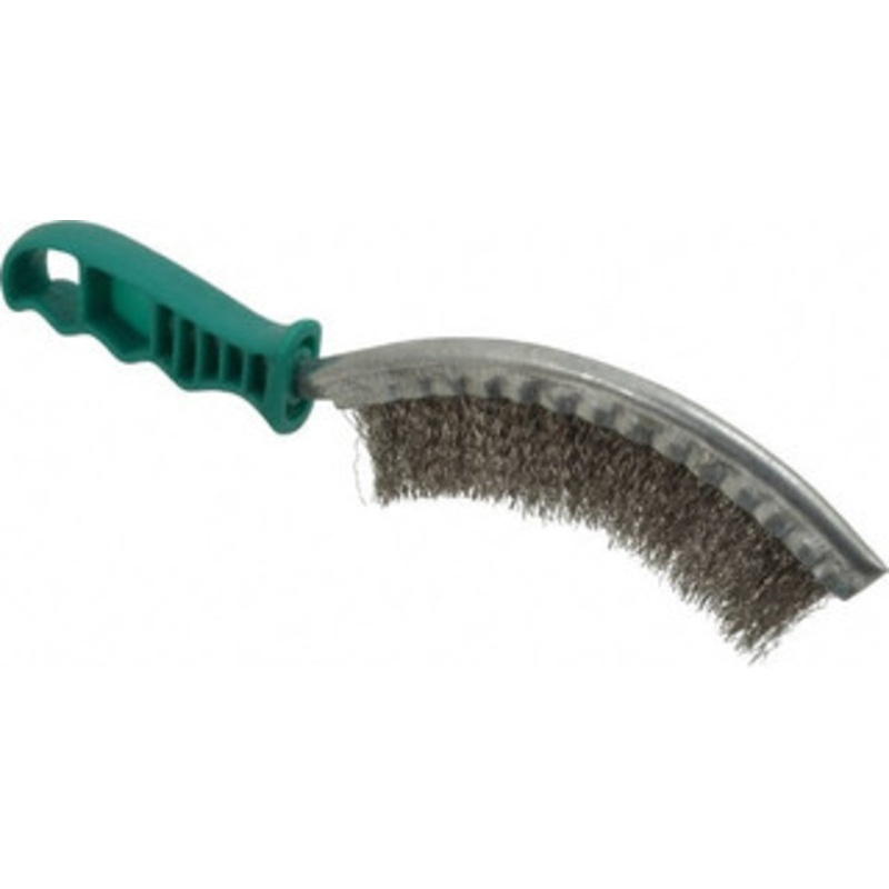 Value Collection 1 Trim Length Stainless Steel Scratch Stain Steel Brush 5-1/2 Brush Length, 10 OAL, 1 Trim Length, Plastic Ergonomic Handle 17430.002 – 64955586