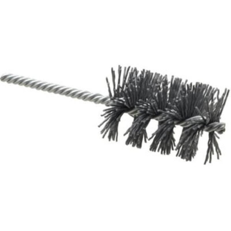 Weiler Abrasives 1-3/4 Diam Helical Nylon Tube Brush Single Spiral, 0.035 Filament Diam, 2-1/2 Brush Length, 5-1/2 OAL, 1/4 Diam Shank 98404 – 75851626