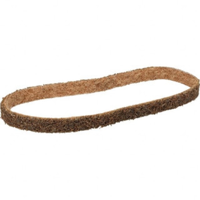 3M 1/2 Wide x 12 OAL, Aluminum Oxide Abrasive Belt Aluminum Oxide, Coarse, Nonwoven, Series SC-BS 7000120901 – 75199596