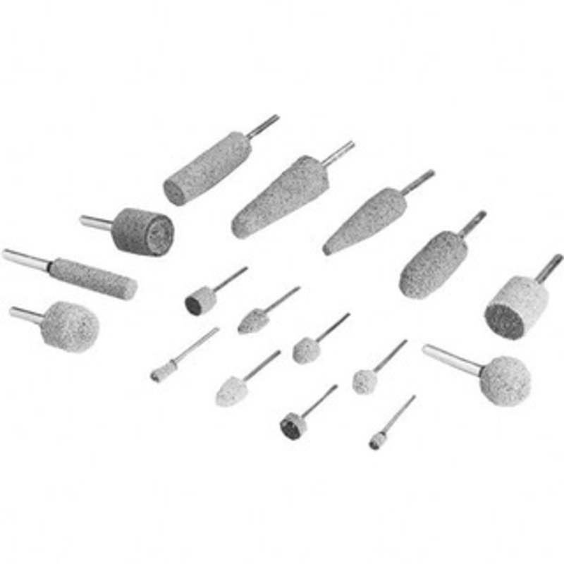 3M 3/8 Head Diam x 3/4 Thickness, B52, Pointed End, Silicon Carbide Mounted Point Gray, Fine Grade, 45,300 RPM 7100068025 – 92358043