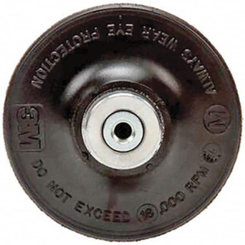 3M 3 Diam Quick-Change Type S Disc Backing Pad Medium Density, 18,000 RPM, Roloc TS Compatible 7000119310 – 74667924