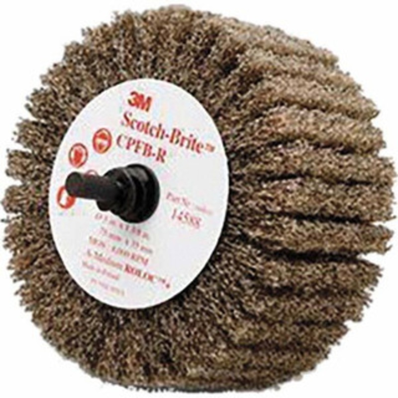 3M 3 Diam x 1-3/8 Face Width, Medium Aluminum Oxide Nonwoven Mounted Flap Wheel 1/4 Shank Mount, 8,000 Max RPM 7100088221 – 00380766