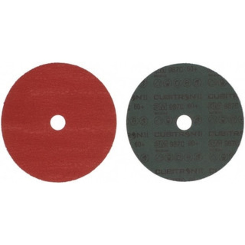 3M 7 Diam, 7/8 Hole, 60 Grit Ceramic Fiber Disc Medium, 8,600 Max RPM, Series 987C 7000148158 – 71369078