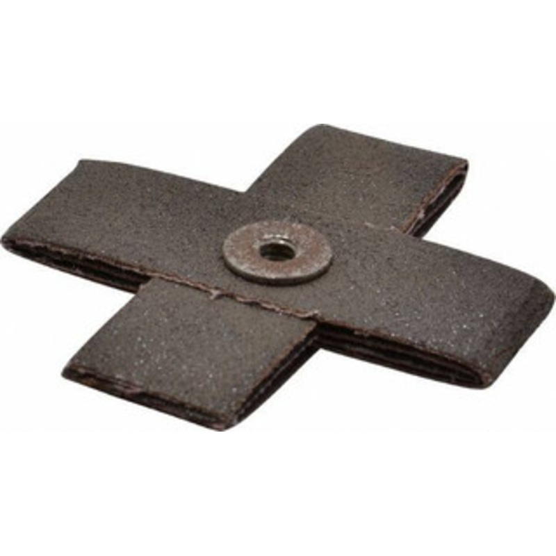 3M 80 Grit, Medium Grade, Aluminum Oxide Cross Pad 3 Long x 3 Wide x 1 Thick, Cloth Backed, X Backing Weight, 8 Ply, 18,000 Max RPM 00051119128093 – 01028877