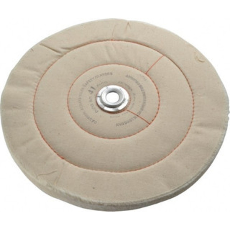 Dico 10 Diam x 3/4 Thick Unmounted Buffing Wheel Cushion Sewn, 1/2 Arbor Hole, Medium Density 52641-10 – 00533323