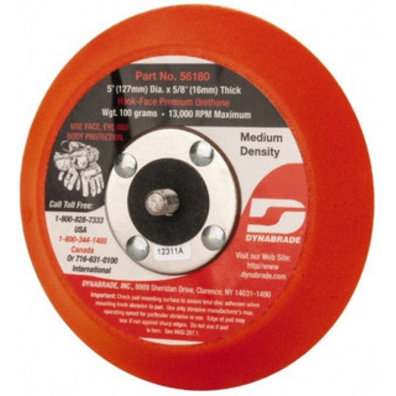 Dynabrade 5 Diam Hook & Loop Disc Backing Pad Medium Density, 13,000 RPM 56180 – 03765807