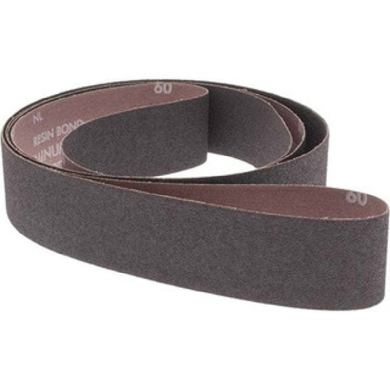 Norton 2 Wide x 132 OAL, 60 Grit, Aluminum Oxide Abrasive Belt Aluminum Oxide, Medium, Coated, X Weighted Cloth Backing, Series R228 78072721445 – 05799069