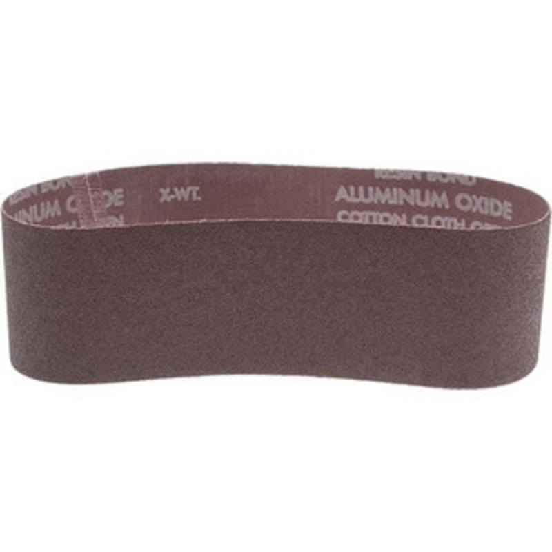 Norton 3 Wide x 24 OAL, 80 Grit, Aluminum Oxide Abrasive Belt Aluminum Oxide, Medium, Coated, X Weighted Cloth Backing, Series R228 78072727934 – 05816087