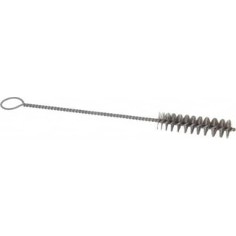 PRO-SOURCE 2-1/2 Long x 11/16 Diam Steel Twisted Wire Bristle Brush Single Spiral, 9 OAL, 0.008 Wire Diam, 0.142 Shank Diam 05095 – 02113587