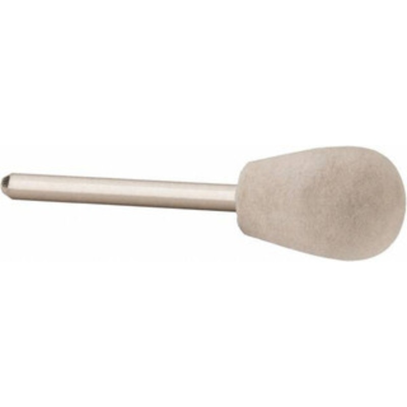 Value Collection 1/2 Diam 1/8 Shank Diam Hard Density Olive Shaped Mounted Bob 3/4 Head Length, 2 Shank Length, Wool Felt 516169 – 91068049