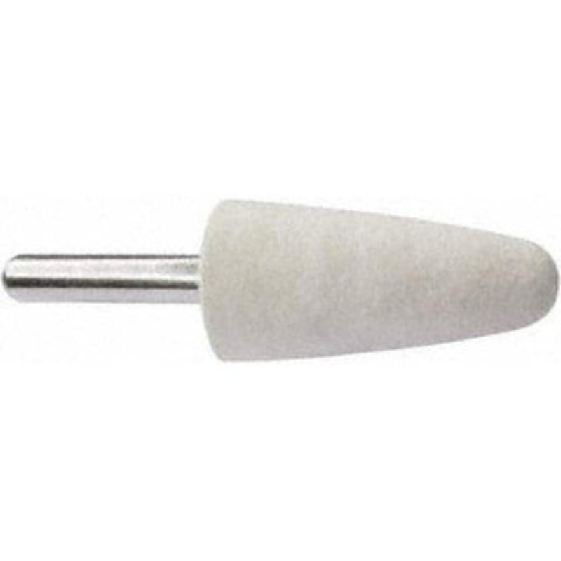 Value Collection 1 Diam 1/4 Shank Diam Medium Density Conical Shaped Mounted Bob 2 Head Length, 2 Shank Length, Wool Felt 516151 – 91068452