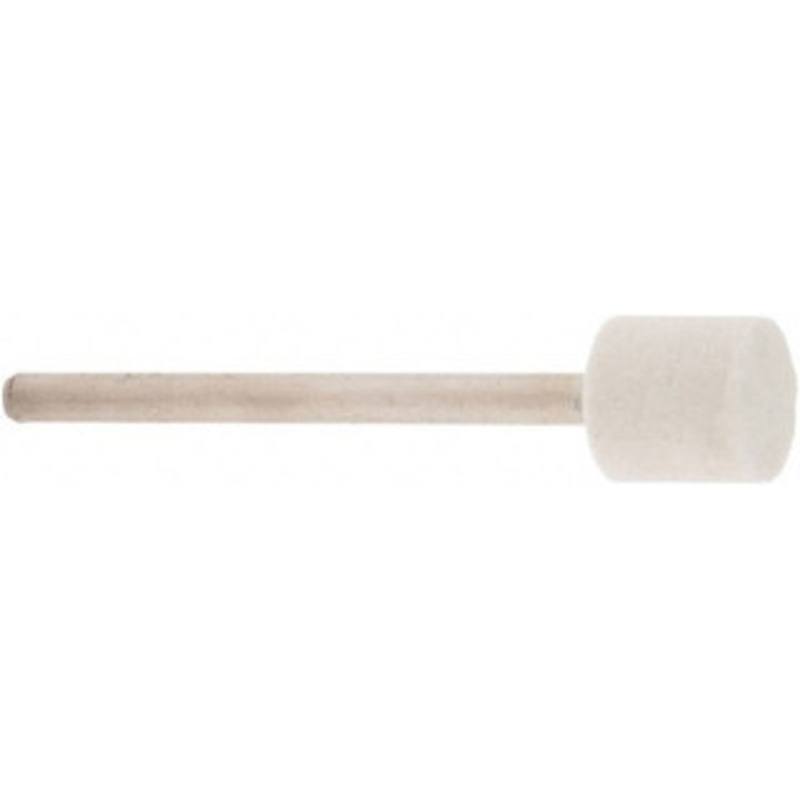 Value Collection 3/8 Diam 1/8 Shank Diam Hard Density Cylinder Shaped Mounted Bob 3/8 Head Length, 2 Shank Length, Wool Felt 516112 – 91068247