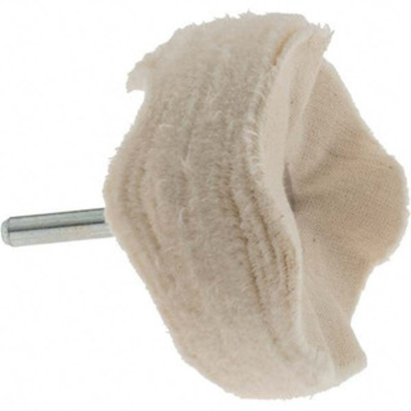 Value Collection Mounted Buffing Wheels, Buff Type: Loose Sewn, Wheel Diameter (Inch): 3, Wheel Thickness (Inch): 1/2, Number of Plys: 50, Shank Diameter (Inch): 1/4 BD-KP83701 – 53603858