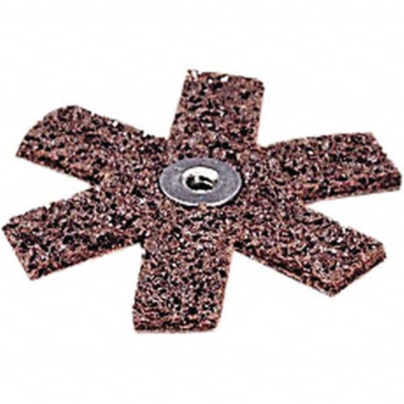 3M 1-1/2 Diam Nonwoven Sanding Star Coarse Grade, Eyelet, 24,000 RPM 7000120965 – 01608785