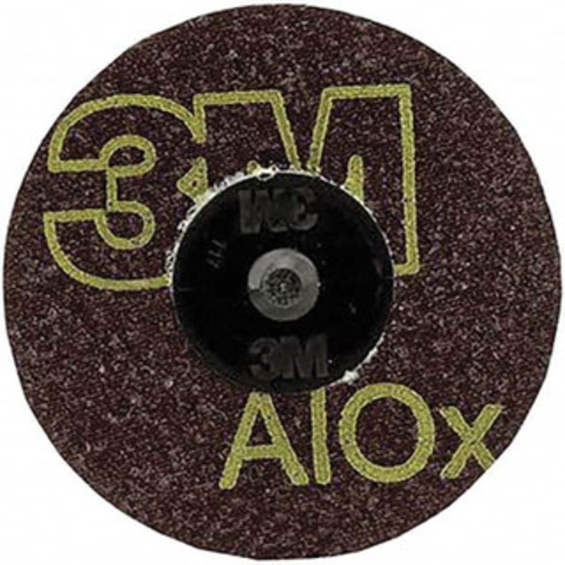 3M 3 150 Grit Aluminum Oxide Quick Change Disc Type R Attachment, Very Fine Grade, Black, Coated, Cloth Backing, 20,000 RPM, Roloc TR Compatible 7000119022 – 74666660