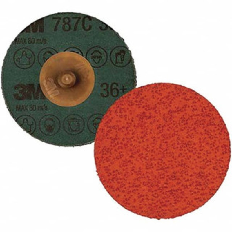 3M 4 Diam, 36+ Grit Ceramic Fiber Disc 12,000 Max RPM, Series 787C 00076308896911 – 32318842