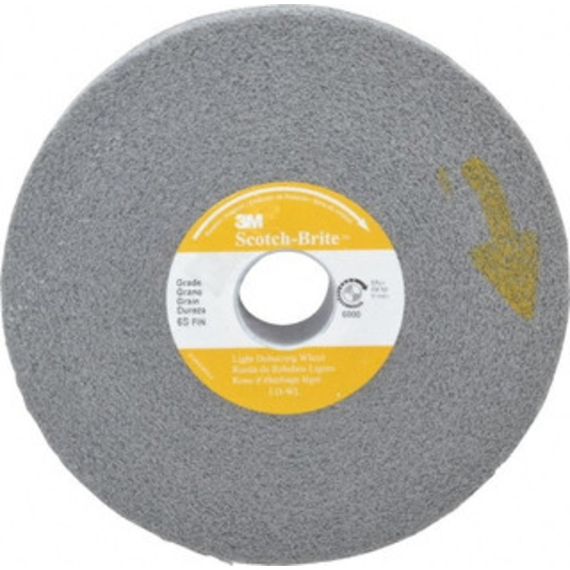 3M 6 Diam, 1 Face Width, 1 Center Hole, Fine Grade, Silicon Carbide Deburring Wheel Convolute, Soft Density 6 Grade, 6,000 RPM 7000046045 – 01261650