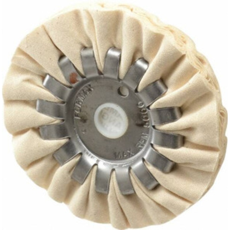 Made in USA 4 Diam x 1/2 Thick Unmounted Buffing Wheel 14 Ply, Bias Cut, 1/2 Arbor Hole 515-162 – 77750339