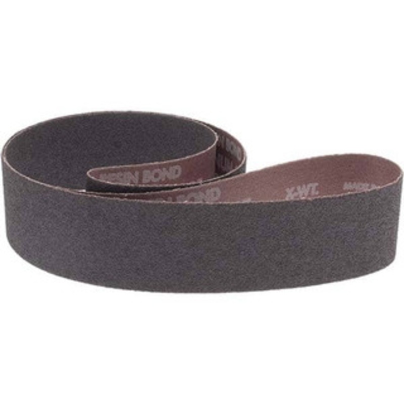 Norton 2 Wide x 48 OAL, 60 Grit, Aluminum Oxide Abrasive Belt Aluminum Oxide, Medium, Coated, X Weighted Cloth Backing, Series R228 78072721240 – 05954060