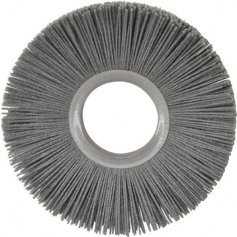 Osborn 6 OD, 2 Arbor Hole, Crimped Nylon Wheel Brush 1/2 Face Width, 1-5/8 Trim Length, 5,500 RPM 0002050000 – 06081350