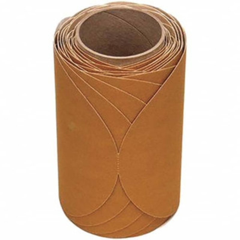 3M 8 Diam, 120 Grit FEPA, Aluminum Oxide Adhesive PSA Disc Fine Grade, Gold, F Weighted Backing, Flexible, Use with Random Orbital Sanders 7000118097 – 08607038