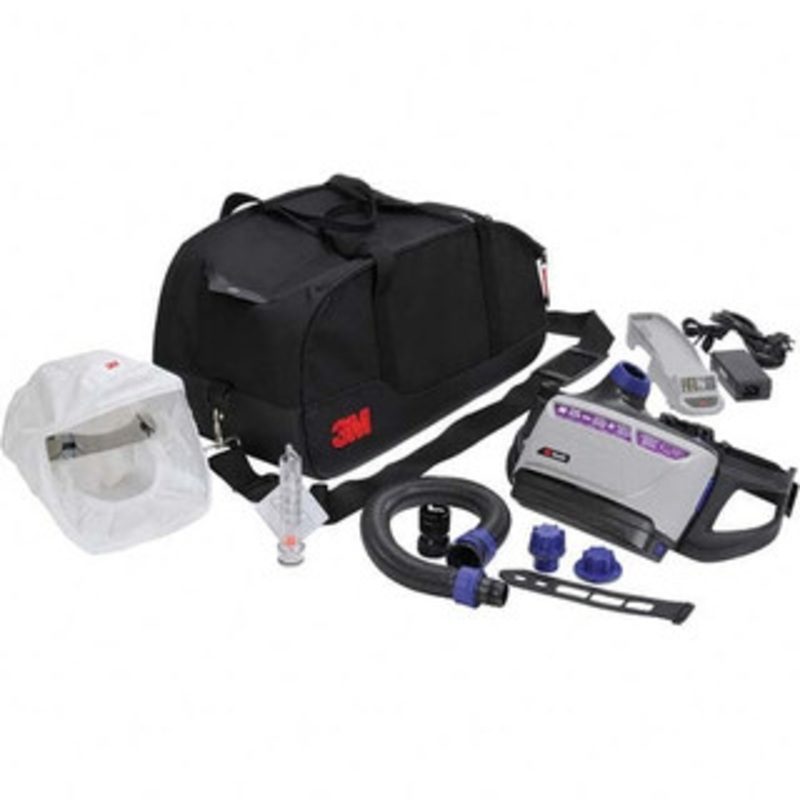 3M PAPR & Supplied Air (SAR) Complete Systems, System Type: PAPR, Application: Healthcare, Pharmaceutical, Headgear Type: Headcover, Window Type: None, Adjustment: Adjustable, Suspension: None 7100100424 – 10047132