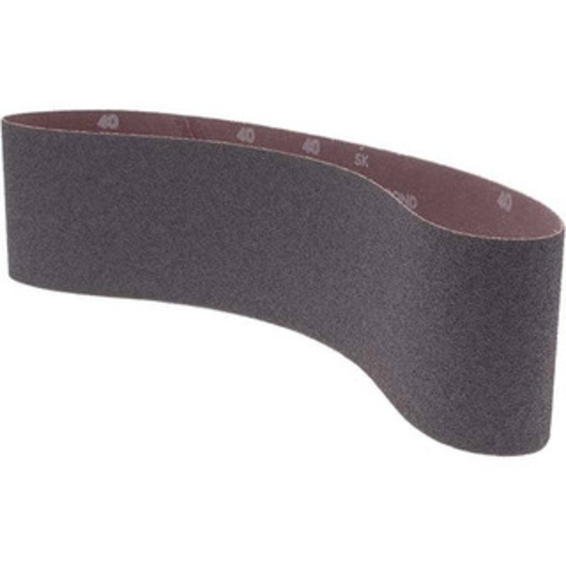 Norton 4 Wide x 36 OAL, 40 Grit, Aluminum Oxide Abrasive Belt Aluminum Oxide, Coarse, Coated, X Weighted Cloth Backing, Series R228 78072727962 – 05974043