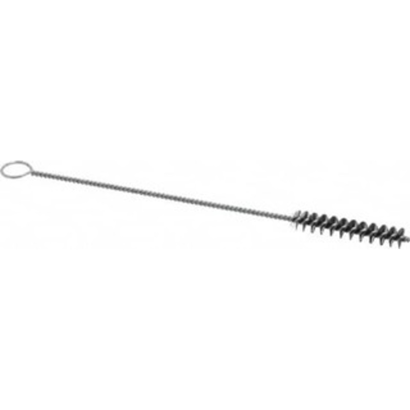 Weiler Abrasives 2 Long x 3/8 Diam Steel Hand Tube Brush Single Spiral, 8 OAL, 0.006 Wire Diam, 1/8 Shank Diam 21095 – 75850685