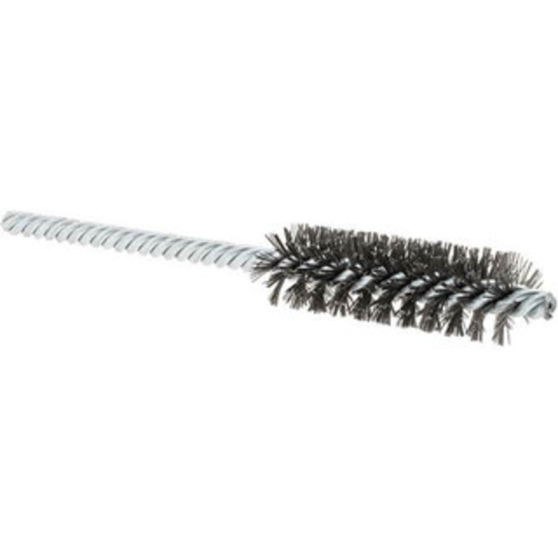 Weiler Abrasives 5/8 Diam Helical Steel Tube Brush Double Spiral, 0.008 Filament Diam, 2 Brush Length, 5 OAL, 7/32 Diam Shank 91132 – 64705221
