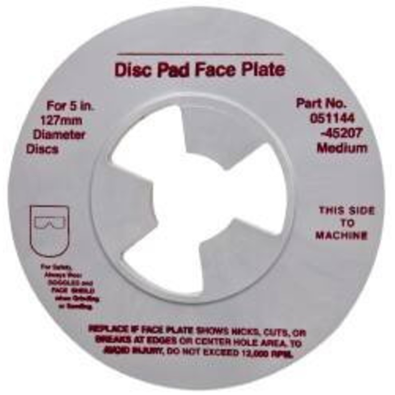 3M 5 Max Diam, Abrasive Disc Face Plate 5/8-11, 9,500 RPM 45207-1 – 01959154
