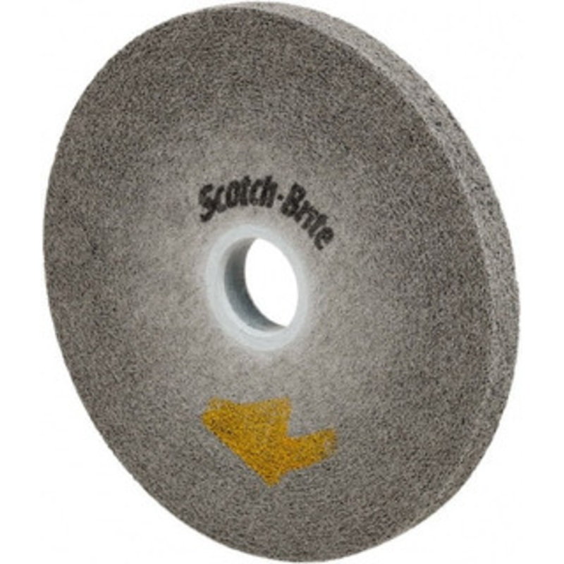 3M 6 Diam, 1/2 Face Width, 1 Center Hole, Fine Grade, Silicon Carbide Deburring Wheel Convolute, Soft Density 9 Grade, 6,000 RPM 7010365546 – 40530511