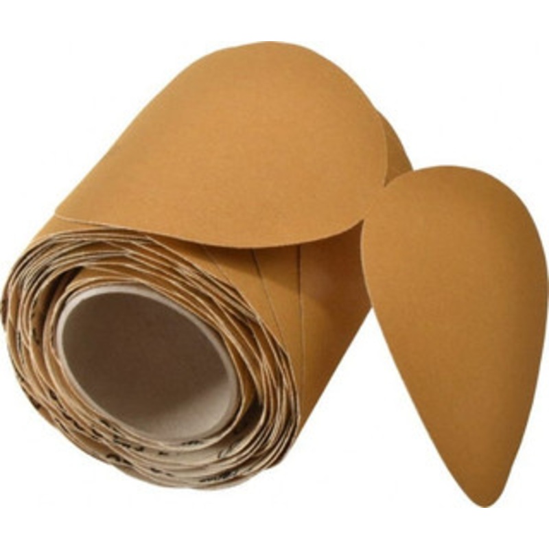 3M 6 Diam, 120 Grit Aluminum Oxide Adhesive PSA Disc Fine Grade, Gold, F Weighted Backing, Flexible, Use with Random Orbital Sanders 7000118096 – 85208494