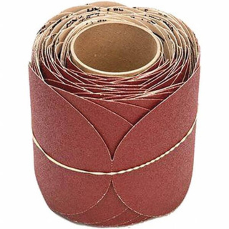 3M 6 Diam, 60 Grit Ceramic Adhesive PSA Disc Medium Grade, Red, F Weighted Backing, Flexible, Use with Random Orbital Sanders 7010360061 – 60110566