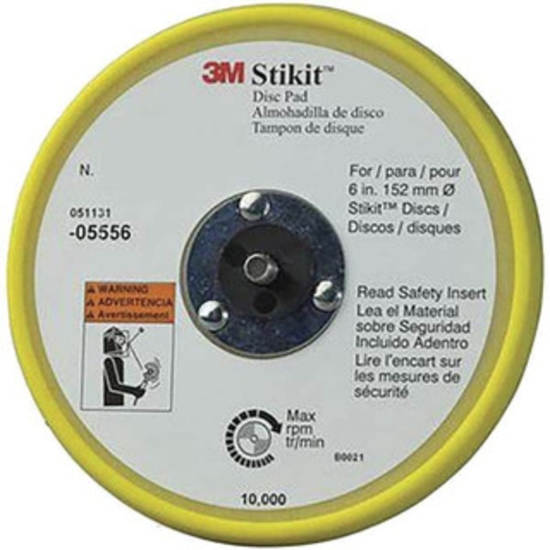 3M 6 Diam Adhesive/PSA Disc Backing Pad Medium Density, 10,000 RPM 7000119808 – 82425034